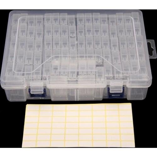 84/56pcs Bottles Diamond Painting Tools Accessories Storage Box Beads Container Diamond Embroidery Stone Mosaic Convenience Box