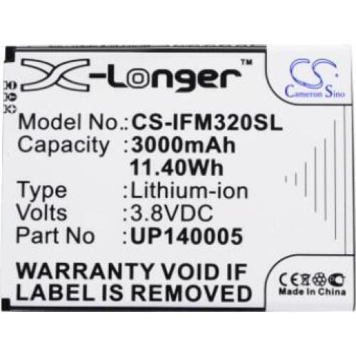 Cameron Sino 3000mAh battery for INFOCUS M320 M320m M320u BAT-07 BPD7000001B-001 UP140005 Mobile, SmartPhone Battery