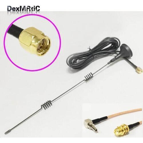 3G Antenna 5dBi 800-2170 MHZ magnetic base Aerial 3M extension cable SMA male + SMA Female To CRC9 Male RG316 Cable