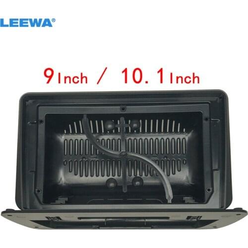 LEEWA Car Stereo 2Din Big Screen Fascia Frame Adapter For 9" or 10.1" Big Screen Audio Dash Fitting Panel Frame Kit #CA7037