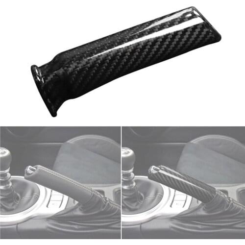 For Subaru BRZ Toyota 86 2013-2020 Carbon Fiber Car Accessories Interior Parts Replace Handbrake Grips Cover Trim