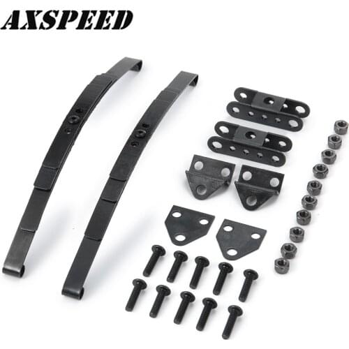 AXSPEED RC Car Steel Leaf Spring Suspension Bar for 1:10 RC Rock Crawler D90 Upgrade Accessories