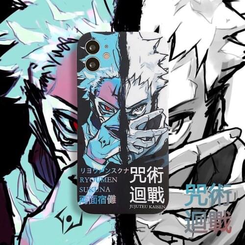 Jujutsu Kaisen Itadori Yuji Phone Case Cover for Iphone 12 Pro Max X XR XS MAX 6 7 8 Plus 11 Pro MAX