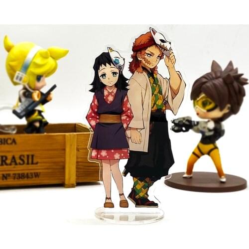 Demon Slayer Kimetsu no Yaiba Makomo Sabito HF acrylic stand figure model plate holder cake topper anime Japanese