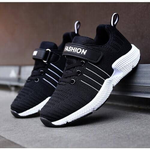 Kids Sneakers For Boys Girls Tennis Shoes Lightweight Breathable Sport Running Shoes Childrens Casual Walking Knitted Sneakers