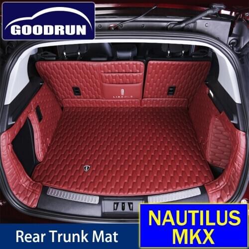 For Lincoln MKX NAUTILUS Car Interior Accessories Leather Protector Tail Box Trunk Mat