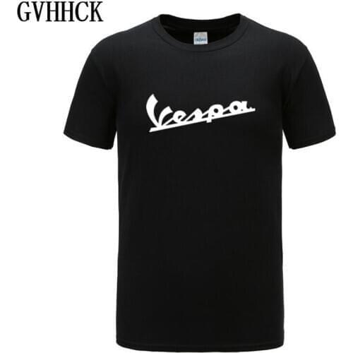 New Fashion Hip Hop Vespa T Shirt Men 2019 Funny Vespa T-shirt 100% Cotton Summer Short Sleeve Round Neck Tees Male Tops