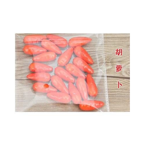 Simulation vegetables carrots Model artificial fruit hotel home decoration 20pcs/lot free shipping Teaching props 004016006004