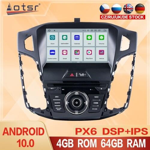 For Ford Focus 3 Mk 3 2012-2017 Tesla Vertical Screen Car Radio Multimedia Video Player Navigation GPS Android 10.0 Stereo Unit