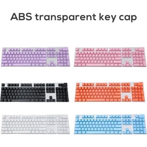 Mechanical Keyboard Keyscaps 104 Keys Transparant ABS English Language for Cherry MX GK61 SK61 Jazz Gamer teclado Key cap Switch