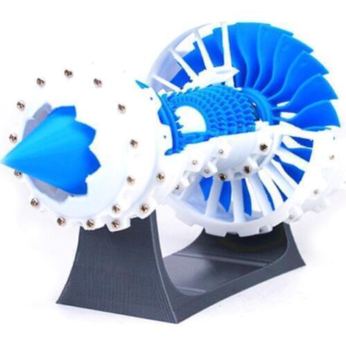Aero Engine Turbo Fan Engine Model Air Engine Model Electric 3D Printer