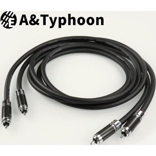 EA&Typhoon D2 OCC RCA Single Crystal Copper Flagship Audio Signal Interconnect Cable CD Power Amplifier Iink Line Hifi
