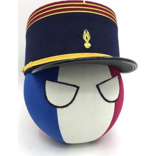 Polandball Plush Toy Countryball Figure Doll France Ball Napoleon Cap White Horse Cosplay Customized Handmade Products