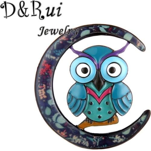 Clearance Bird Brooches Pins Cute Alloy Enamel Animal Owl Pin Collections Bags Badge Gifts Brooch Jewelry for Women Girls Gifts