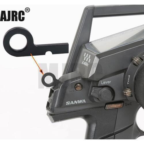 Sanwa Aluminum transmitter lanyard metal hook for RC remote control Sanwa radio system M12/M12S/RS/Sanwa MT4/MT4S/Sanwa MT-44