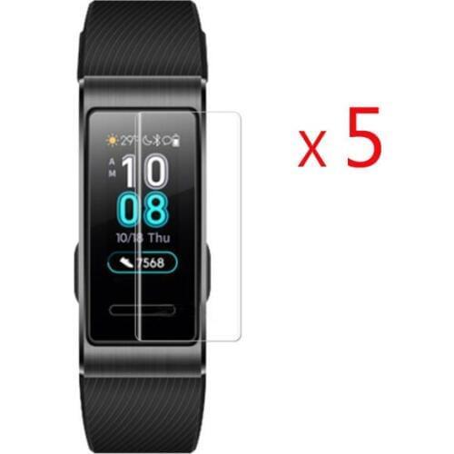 5pcs Soft TPU Clear Protective Film For Huawei Band 3 Pro Watch Smart Wristband Band3 pro Bracelet Full Screen Protector Cover
