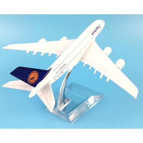 1/400 A380 Lufthansa Air Passenger Plane Aircraft Airplane Model Children Kids Toy Gift