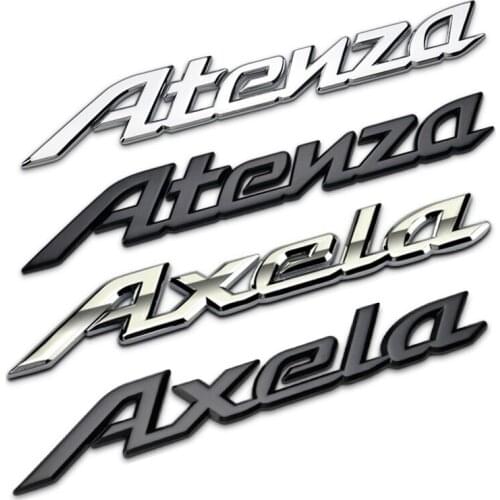 1piece 3D Metal Car Emblem Auto Decoration For Mazda 3 6 Atenza Axela Logo Modified Car Body Sticker Badge Automobile Decal