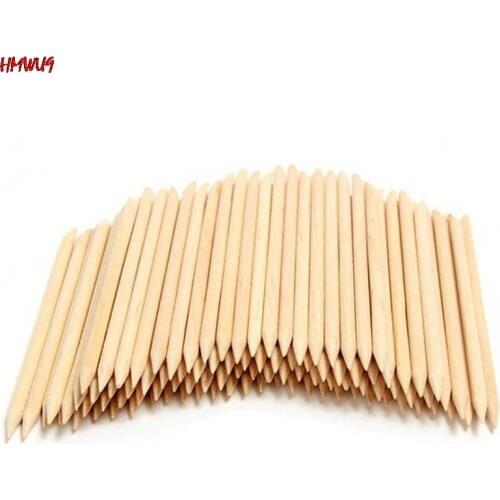 10 Pcs/lot Nail Art Design Orange Wood Stick Cuticle Pusher Remover Manicure Care Fast Shipping Wholesale