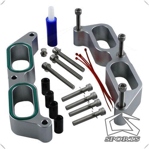 Aluminum Intake Manifold Spacers Fits For 13-17 Subaru BRZ Scion FR-S Power Block