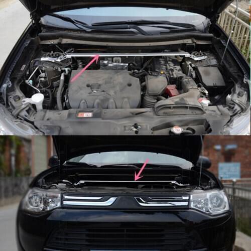Aluminium Alloy Front Hood Tension Bar Balance Bar For Mitsubishi Outlander 2016