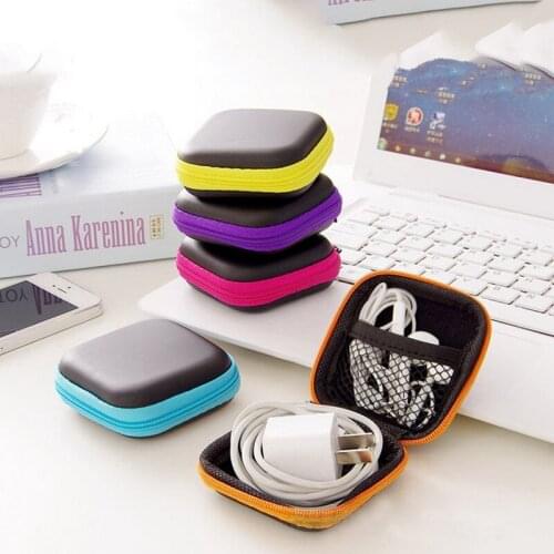 Hold Case Storage Case For Headphones Earphone Earbuds Carrying Hard Bag Box Case For Keys Coin Travel Earphone Accessories