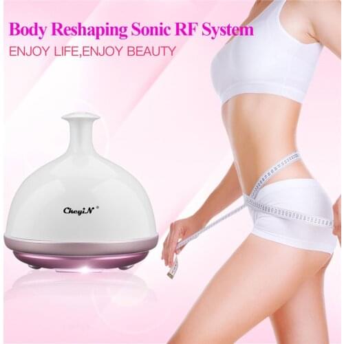 CkeyiN Ultrasonic Body Slimming Massager LED RF Therapy Fat Removal Fat Burner Tightening Weight Loss Electric Beauty Device