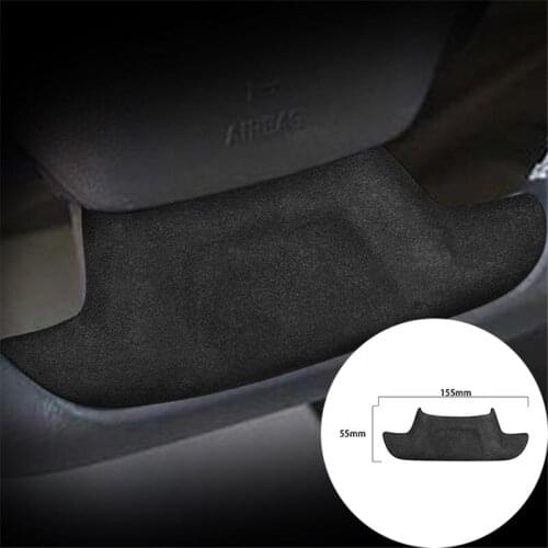 For Chevrolet Camaro 2016-2020 Alcantara Suede Wrap Car Steering Wheel Panel Strip Cover Trim Sticker Internal Accessories