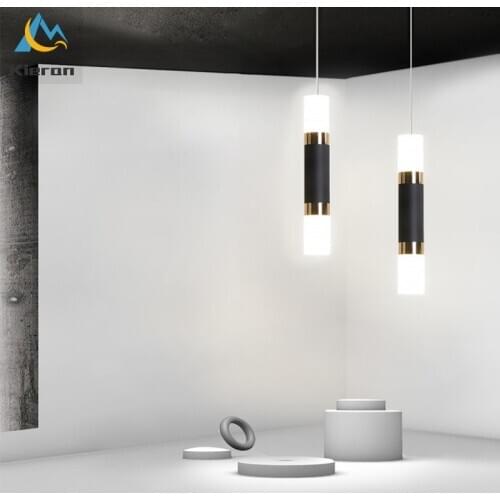 Dual Light Sources Shine Up and Down Led Pendant Light Kitchen Dining Room Shop Bar Hanging Lamps Counter Decoration Droplight