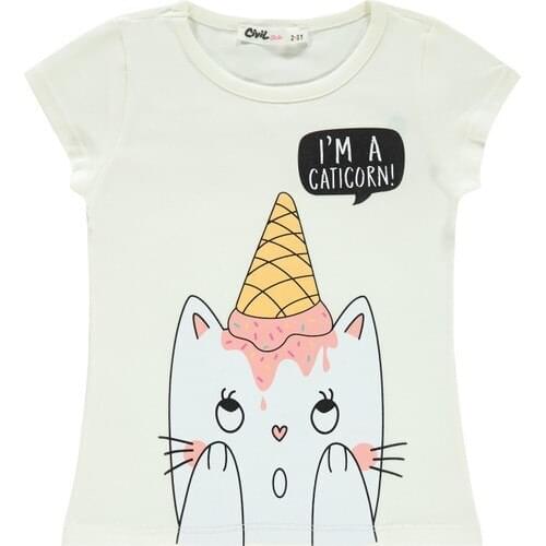 Civil Girls Female Child T-Shirt to Age Ecru
