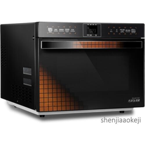 Intelligent touch LCD screen inverter microwave oven 900W fast heating energy saving 25L stainless steel liner convection oven