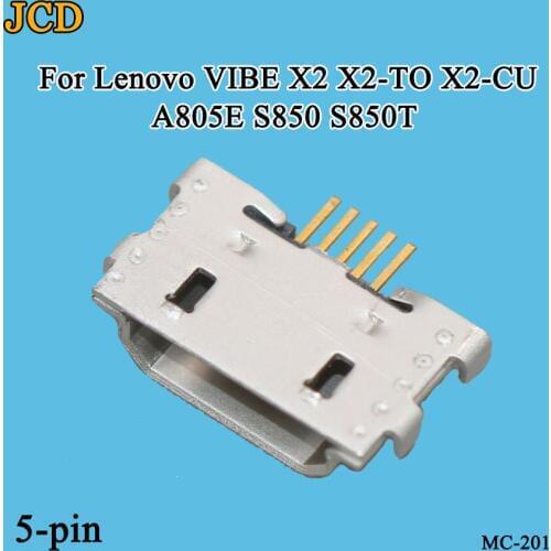 JCD 2PCS/Lot USB Charge Jack Plug Socket Dock For Lenovo VIBE X2 X2-TO X2-CU A805E S850 S850T Charging Connector Port