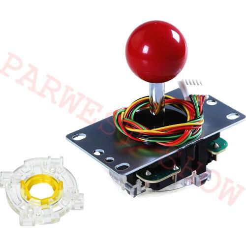 JLF-TP-8YT Japan Sanwa Joystick with 4/8 way Operation/arcade rocker wtih topball+5pin wire+SANWA-GT-Y-Octagonal Restrictor kit