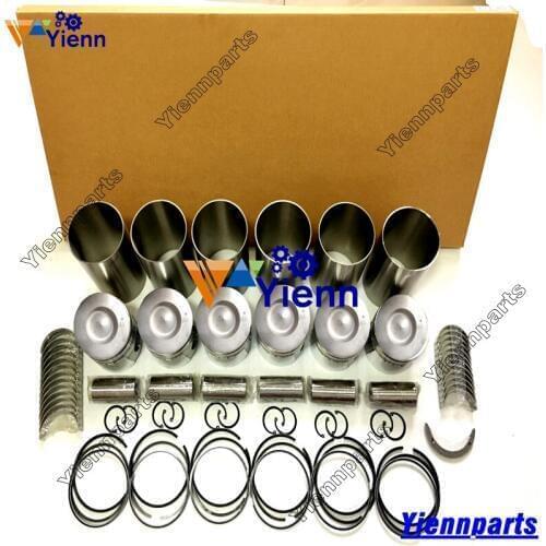 6D34 6D34T Overhaul Rebuild Kit For Mitsubishi Engine Fuso Truck Kobelco Kato HD820 SK230-6 SK350-6 Repair Parts Piston Gasket