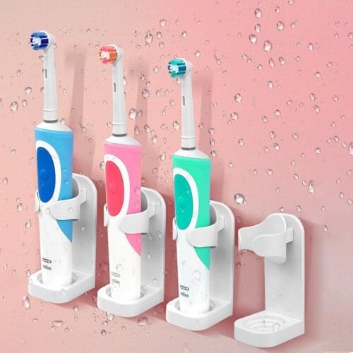 Creative Traceless Stand Rack Organizer Electric Wall-Mounted Holder Space Saving toothbrush holder Bathroom Accessories