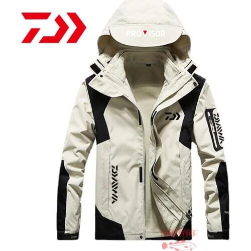 Daiwa Fishing Jacket Men Outdoor Mountaineering Fishing Waterproof Breathable Jacket New Autumn Winter Keep Warm Fishing Clothes