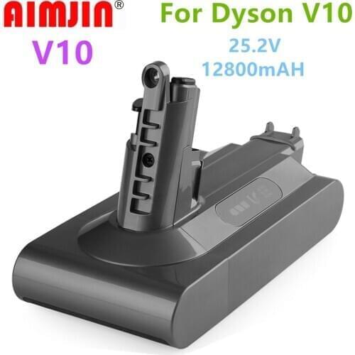 100% 1/2 PCS 25.2V 12.8A Li-ion Vacuum Cleaner Rechargeable Battery for Dyson V10 Absolute V10 Fluffy Cyclone Motorhead SV10