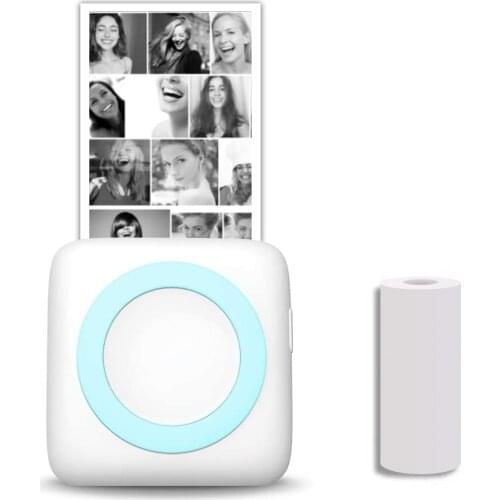 Mini Printer Thermal DIY Photo Printer Portable Picture Label Printer Pocket Phone Wireless Bluetoo Printer Receipt Sticker Gift
