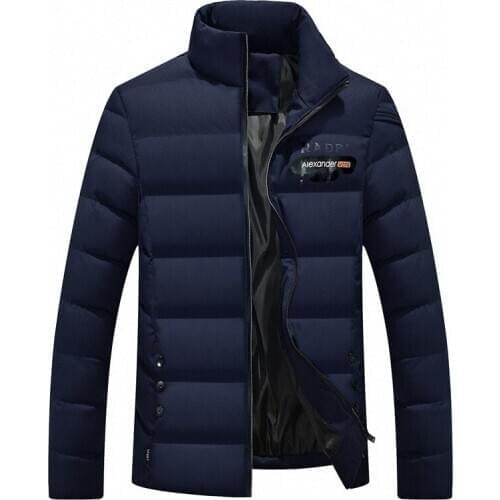 Plus-sized Mens Cotton-padded Clothes Stand-Collar Autumn And Winter New Style European And American-Style Men' Jacket