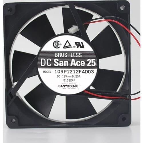 Genuine 109P1212F4D03 12025 12V 0.25A 12CM / cm Silent Chassis Fan