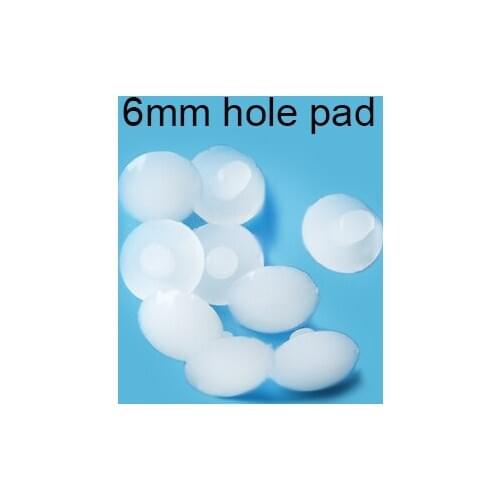 6mm Furniture feet pad bottom hole plastic inserting pad sofa furniture chair feet leg nail cushion plastic hole plug