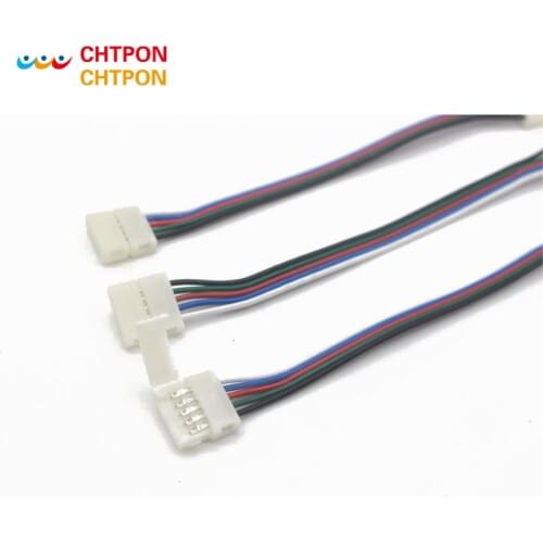 RGBW LED Strip Connector 5pin 12mm/10mm Free Welding Connector for RGBW RGBWW LED Strip 5pcs/lot