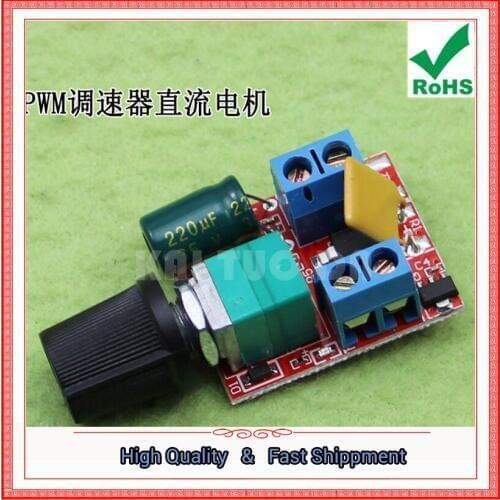 DC motor PWM governor 3V6 12v 24v 35V speed control ultra-small LED dimmer 5A (C6A4)