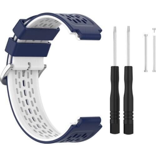 Silicone Strap Bracelet for garmin- Forerunner 220/230/235/620/630/735XT/235XT Q81F