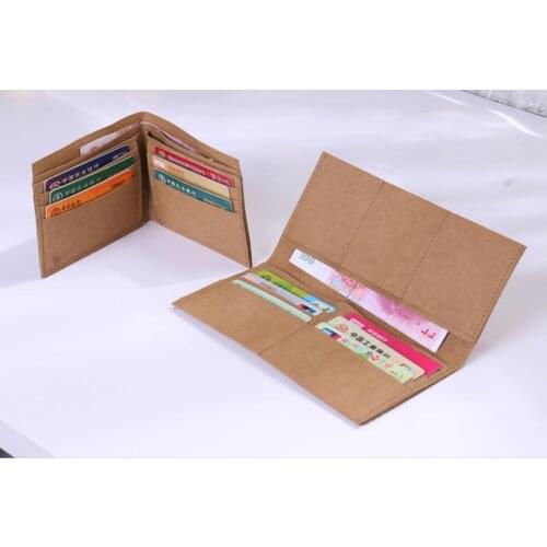 PUBGS Unisex DIY Wallet Card Bag Card Set 2019 NEW Kraft Paper Bags Light Retro Washable Tear-resistant Environmental-friendly