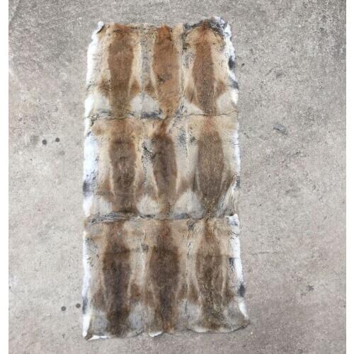 Hight quanlity Split joint Genuine rabbit fur material mat whole piece size 50CM*110CM