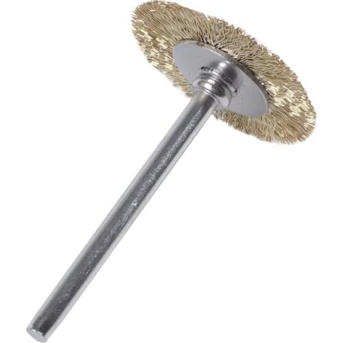 10 pcs brass wire brush round brush disk brush cup brush 25MM For Dremel