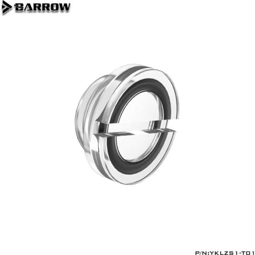 Barrow G1/4'' Acrylic Water Stop Plug Fitting-Transparent Water Cooling YKLZS1-T01