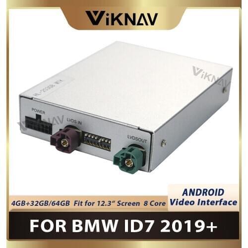 Car Multimedia GPS Navigation Auto Android System Video Interface Box For-BMW ID7 2019+ Wifi BT