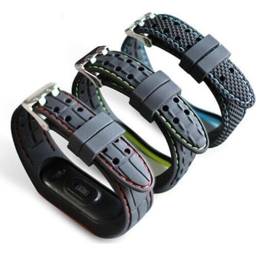 Bracelet for Xiaomi Mi Band 3 4 5 Sport Band Watch Silicone Wrist Strap for Xiaomi Mi Band 3 45 Bracelet for Mi Band 5 4 3 Band